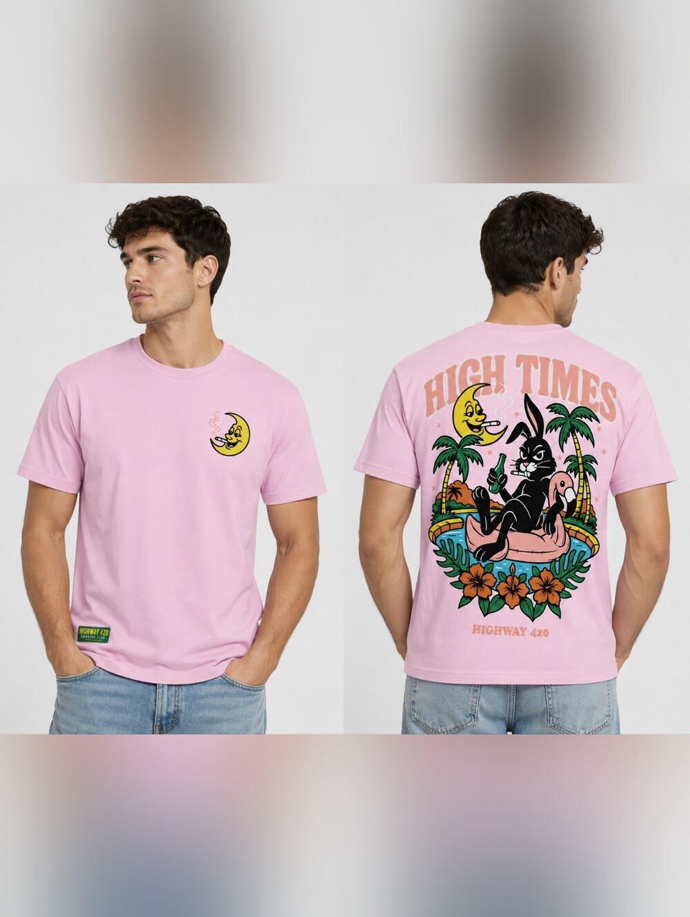High Times Pink  Short-Sleeve